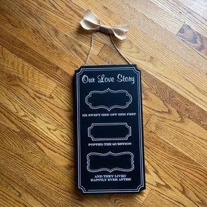 Our Love Story Home/Wedding Decor for Newlyweds